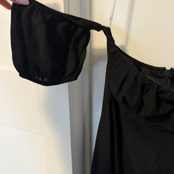 Black Off-the-Shoulder Bustier Maxi Dress - NWT - XL - Picture 5 of 6